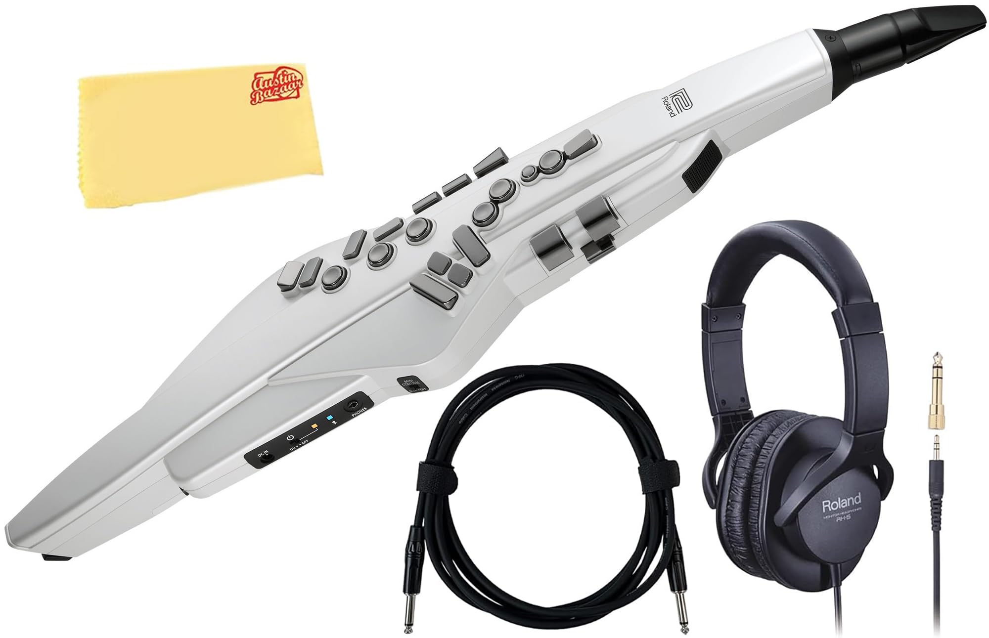 Amazon.com: Roland AE-20W Aerophone Digital Saxophone Bundle with